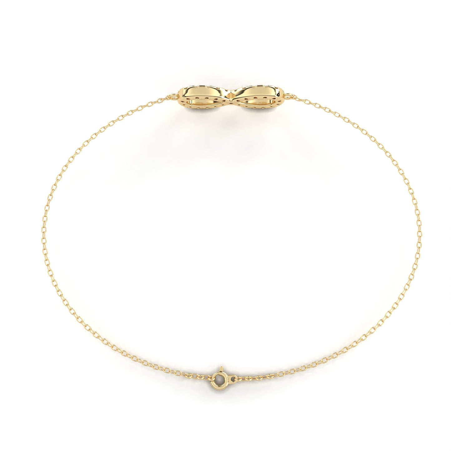 Round Cut Top Grade Diamond Infinity Shape Unique Elegant Classic Perfect Sparkling Dainty Charm Bracelet Gift For Women's - HIGHCARAT DIAMONDS