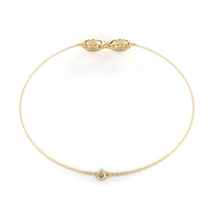 Round Cut Top Grade Diamond Infinity Shape Unique Elegant Classic Perfect Sparkling Dainty Charm Bracelet Gift For Women's - HIGHCARAT DIAMONDS