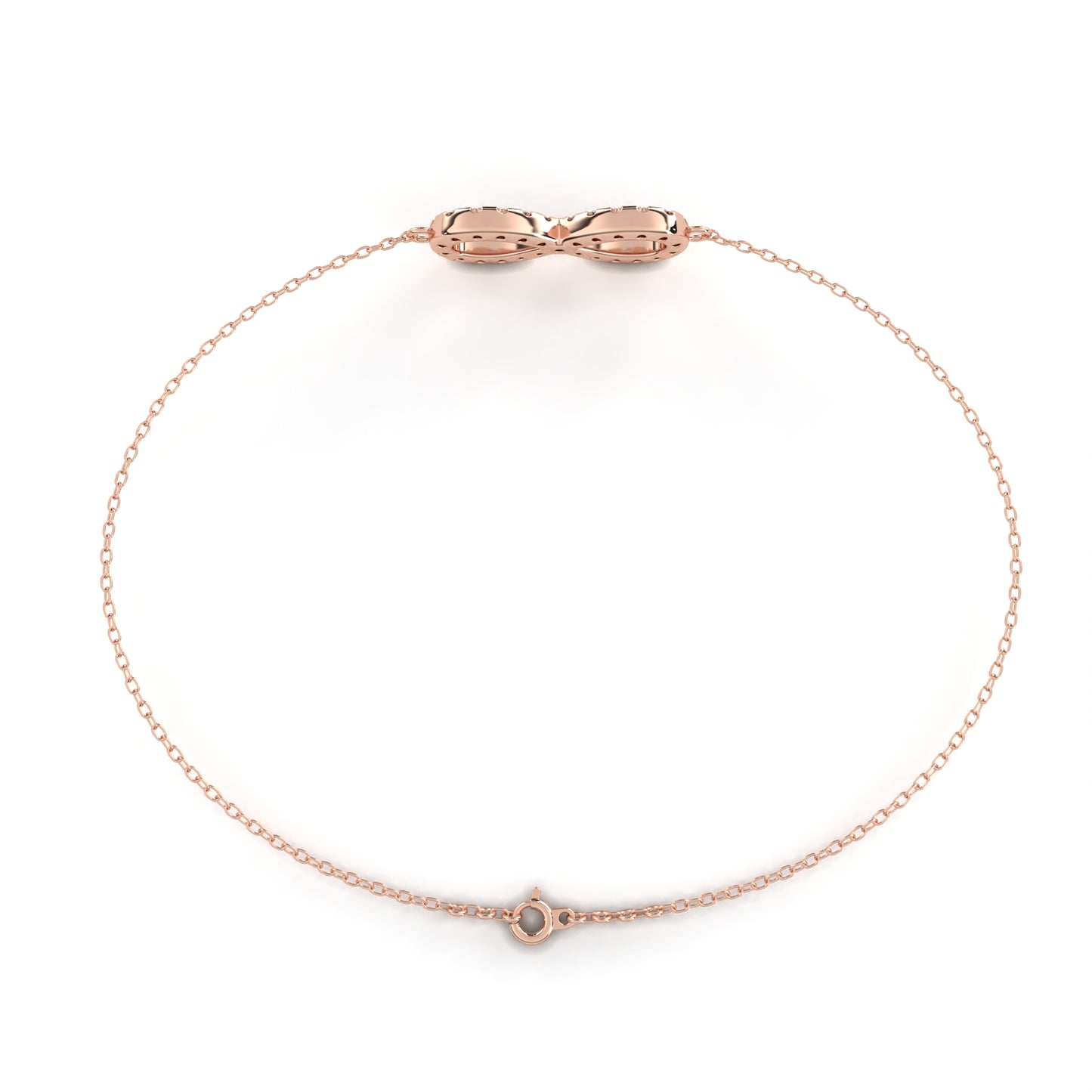 Round Cut Top Grade Diamond Infinity Shape Unique Elegant Classic Perfect Sparkling Dainty Charm Bracelet Gift For Women's - HIGHCARAT DIAMONDS