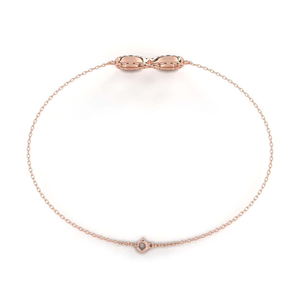 Round Cut Top Grade Diamond Infinity Shape Unique Elegant Classic Perfect Sparkling Dainty Charm Bracelet Gift For Women's - HIGHCARAT DIAMONDS