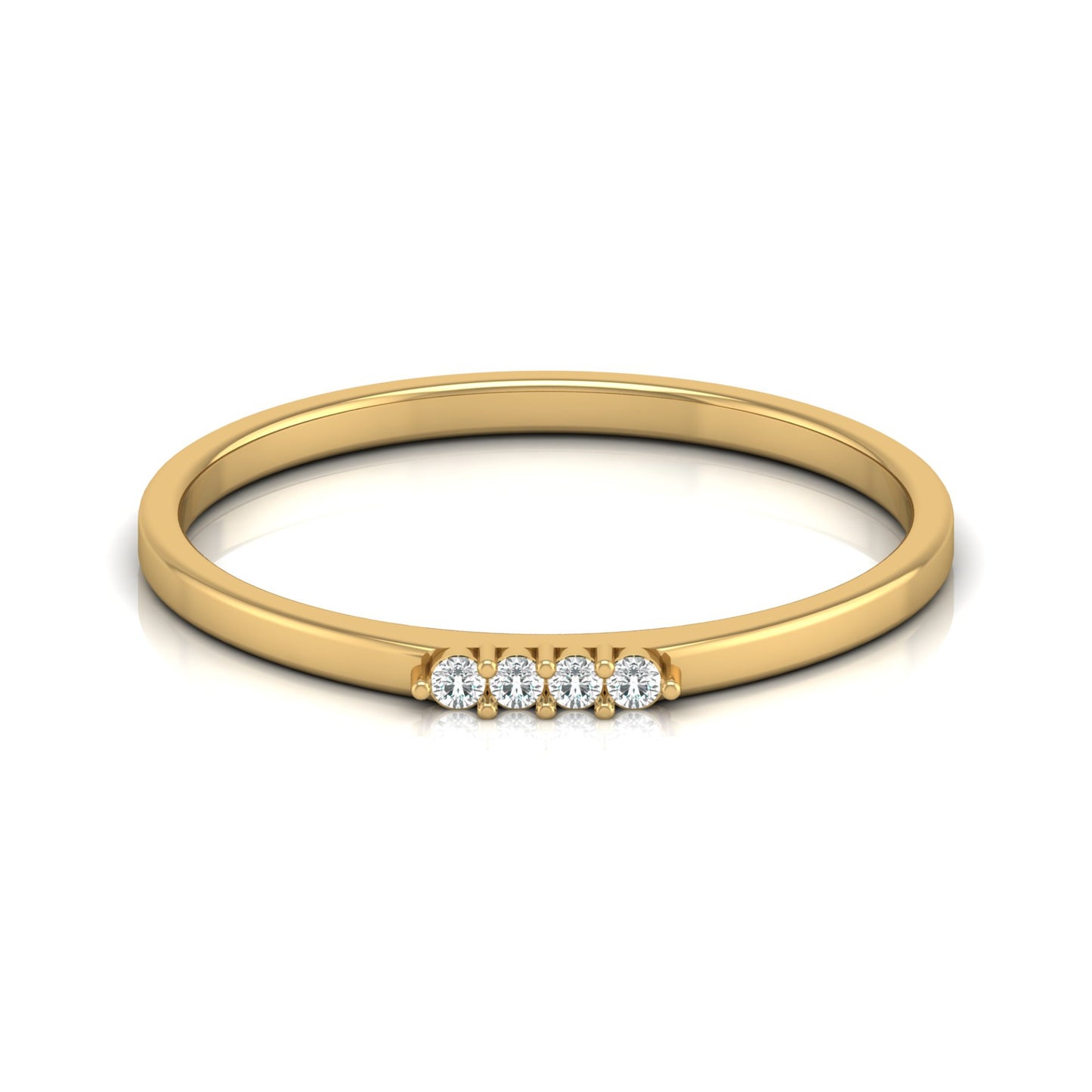 Round Cut Handcrafted Diamond Ring For Women's Beauty In 14 KT Solid Rose Gold - HIGHCARAT DIAMONDS
