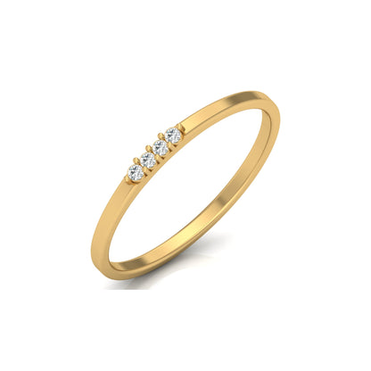 Round Cut Handcrafted Diamond Ring For Women's Beauty In 14 KT Solid Rose Gold - HIGHCARAT DIAMONDS