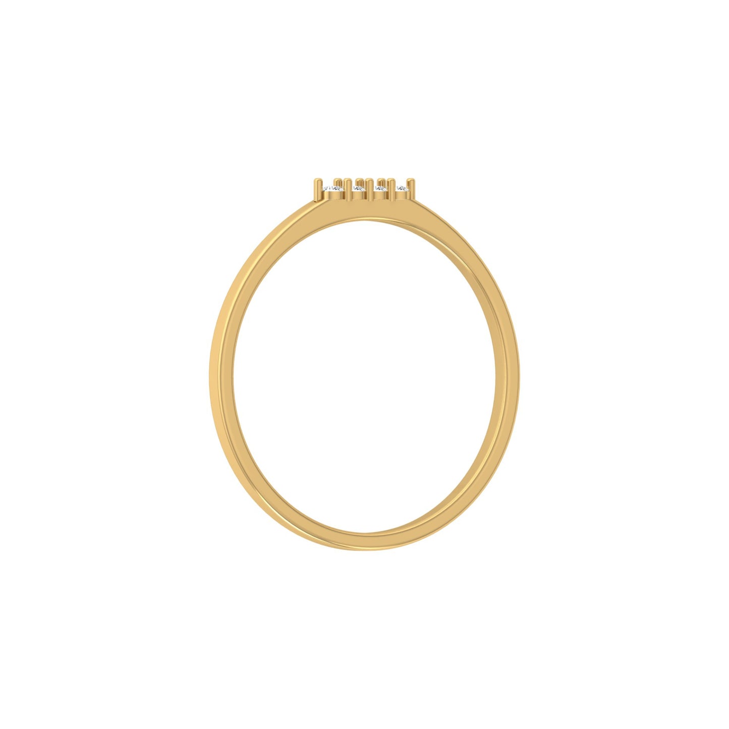 Round Cut Handcrafted Diamond Ring For Women's Beauty In 14 KT Solid Rose Gold - HIGHCARAT DIAMONDS