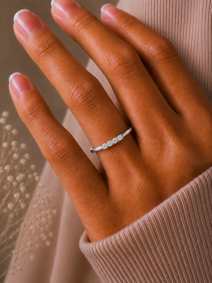 Round Cut Handcrafted Diamond Ring For Women's Beauty In 14 KT Solid Rose Gold - HIGHCARAT DIAMONDS