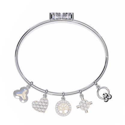 Round Cut High Quality Diamond Antique Butterfly Shape Delicate Art Deco Party Wear Bangle Gift For Friend - HIGHCARAT DIAMONDS