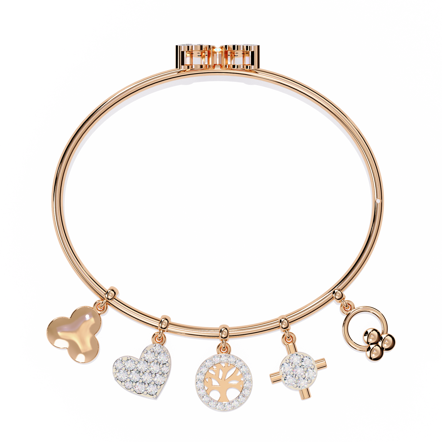 Round Cut High Quality Diamond Antique Butterfly Shape Delicate Art Deco Party Wear Bangle Gift For Friend - HIGHCARAT DIAMONDS