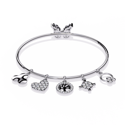 Round Cut High Quality Diamond Antique Butterfly Shape Delicate Art Deco Party Wear Bangle Gift For Friend - HIGHCARAT DIAMONDS