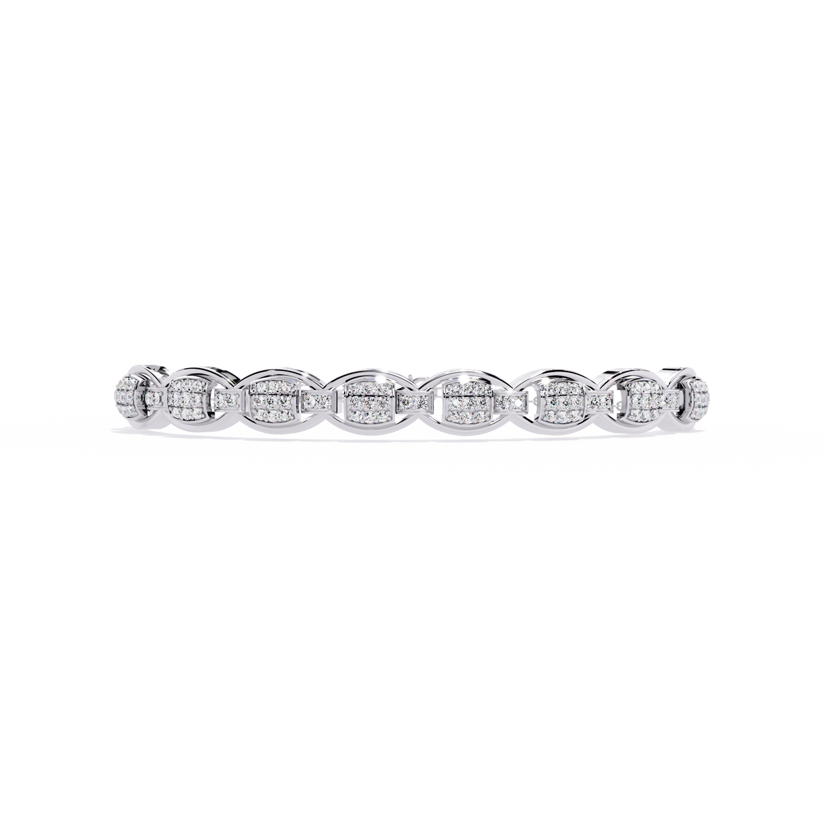 Round Cut High Quality Diamond Dainty Prong Set Minimalist Elegant Stackable Bangle For Gift - HIGHCARAT DIAMONDS