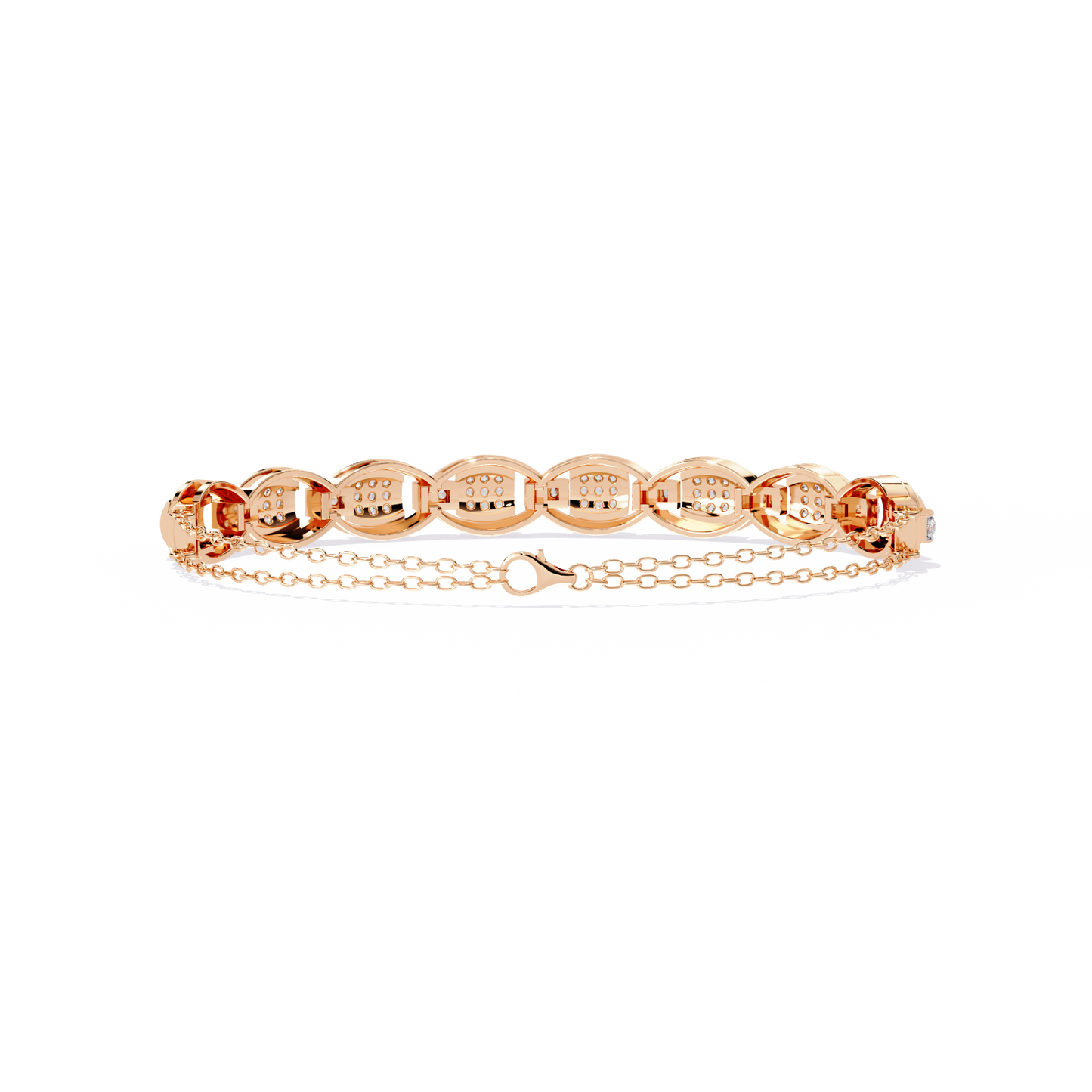 Round Cut High Quality Diamond Dainty Prong Set Minimalist Elegant Stackable Bangle For Gift - HIGHCARAT DIAMONDS