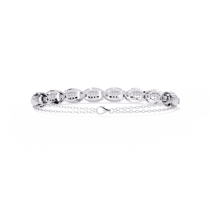 Round Cut High Quality Diamond Dainty Prong Set Minimalist Elegant Stackable Bangle For Gift - HIGHCARAT DIAMONDS