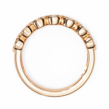 Round Cut High Quality Diamond Prong Set Elegant Dainty Cluster Statement Promise Band For Her - HIGHCARAT DIAMONDS