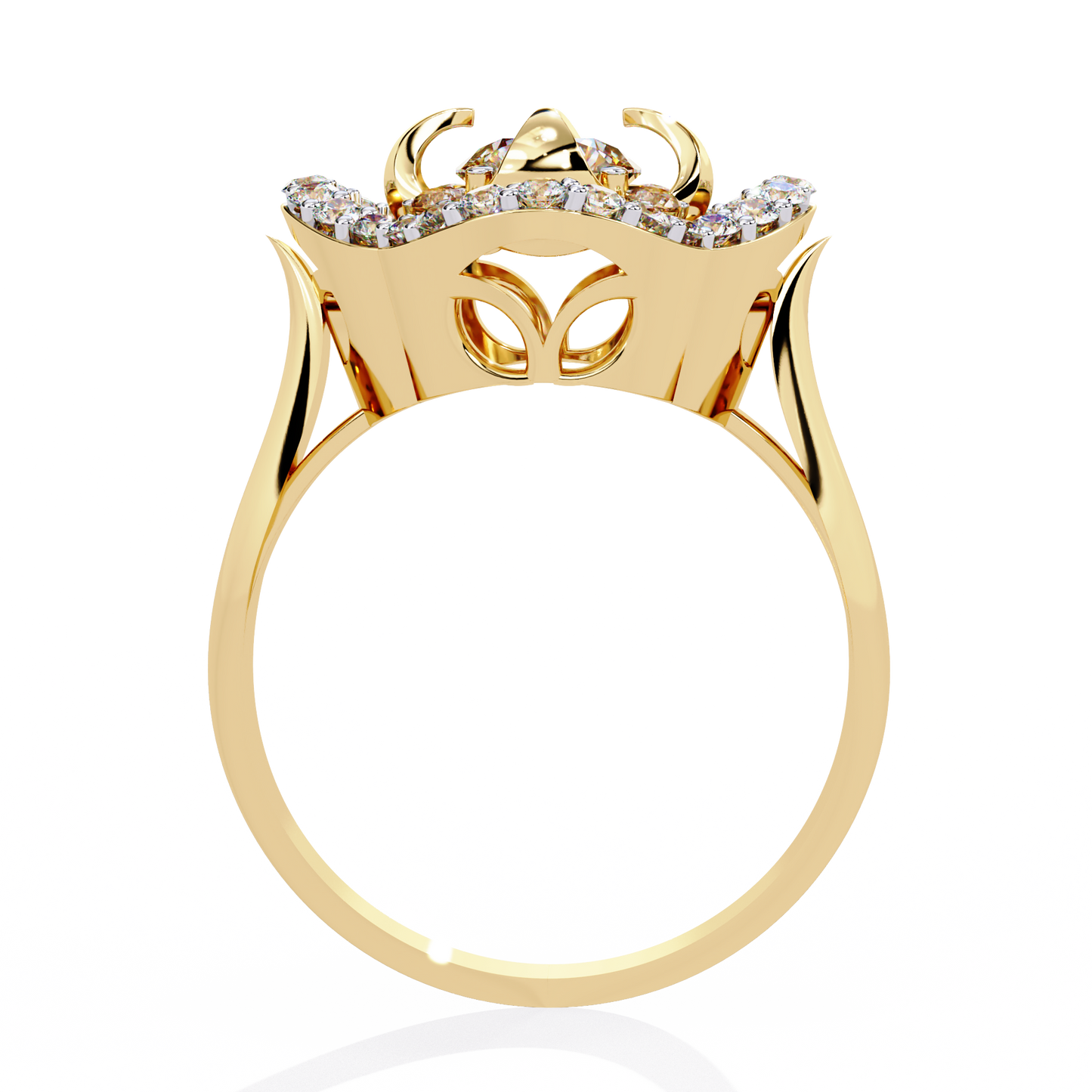 Round Cut High Quality Diamond Unique Elegant Cluster Dainty Vintage Bridesmaid Ring Gift For Her - HIGHCARAT DIAMONDS