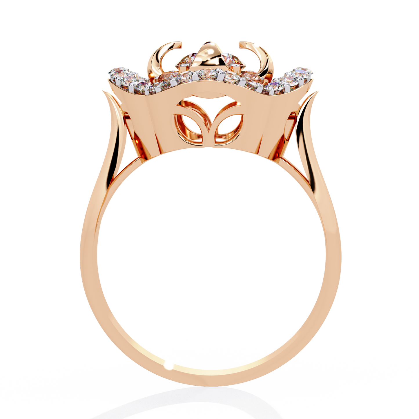 Round Cut High Quality Diamond Unique Elegant Cluster Dainty Vintage Bridesmaid Ring Gift For Her - HIGHCARAT DIAMONDS