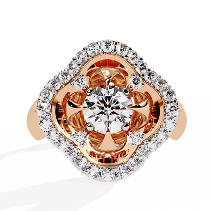 Round Cut High Quality Diamond Unique Elegant Cluster Dainty Vintage Bridesmaid Ring Gift For Her - HIGHCARAT DIAMONDS