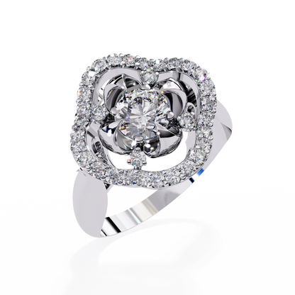 Round Cut High Quality Diamond Unique Elegant Cluster Dainty Vintage Bridesmaid Ring Gift For Her - HIGHCARAT DIAMONDS