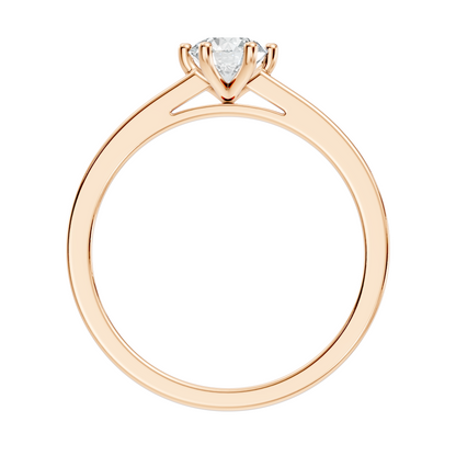 Round Cut High Quality Lab Grown and Natural Diamond Unique Solitaire Prong Set Cluster Promise Ring For Her