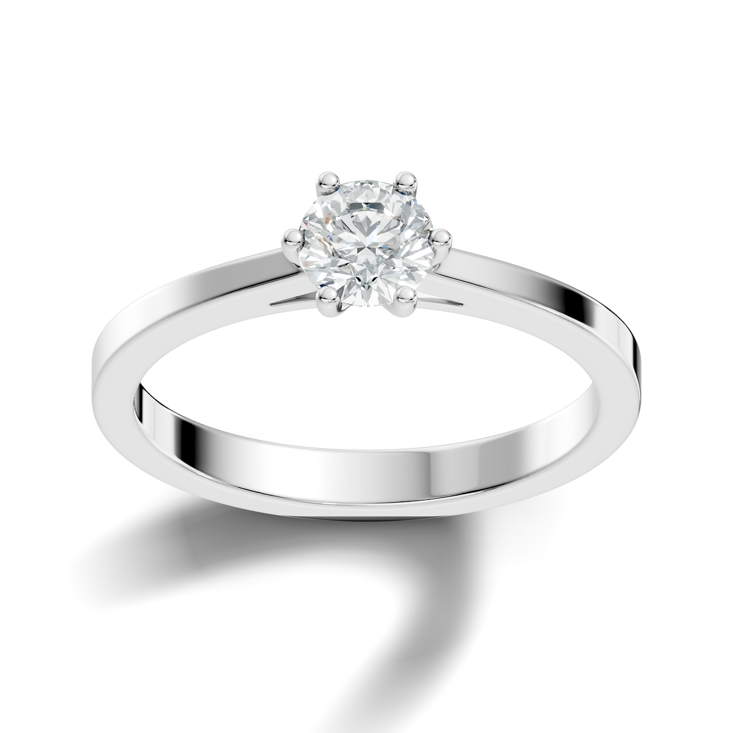 Round Cut High Quality Lab Grown and Natural Diamond Unique Solitaire Prong Set Cluster Promise Ring For Her
