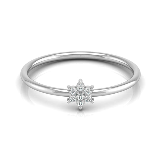 Round Cut Lab Diamond Floral Engagement Ring - HIGHCARAT DIAMONDS