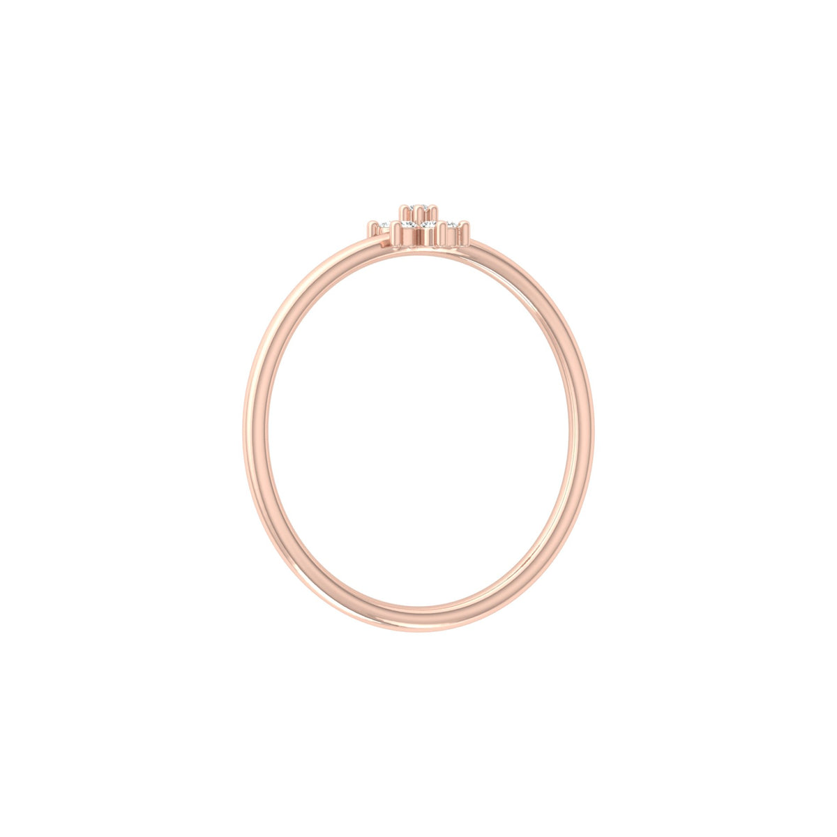 Round Cut Lab Diamond Floral Engagement Ring - HIGHCARAT DIAMONDS