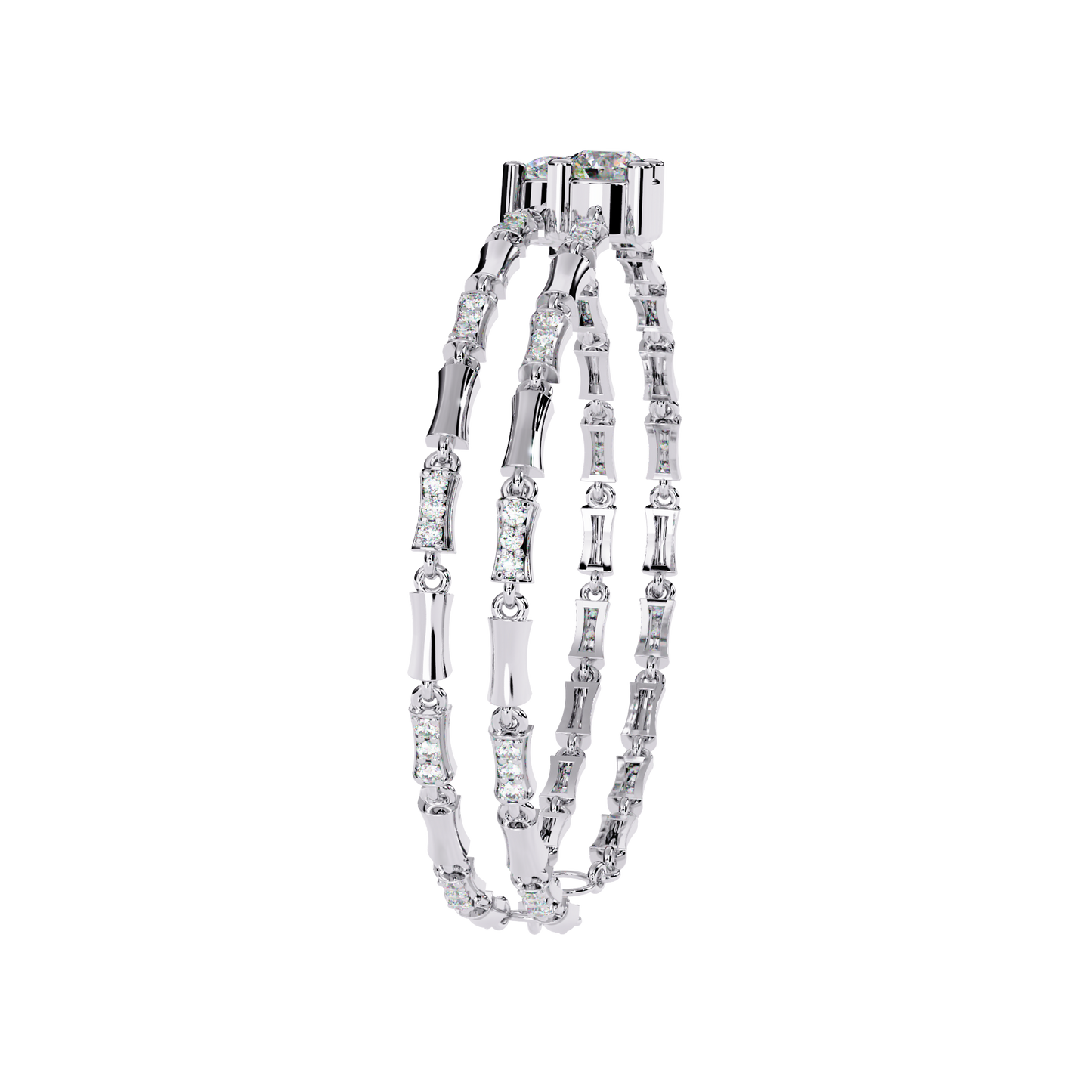 Vintage 2.21Ct Round Cut Diamond Prong Set Elegant Cluster Dainty Wedding Bracelet For Women's - HIGHCARAT DIAMONDS