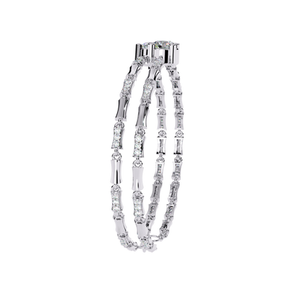 Vintage 2.21Ct Round Cut Diamond Prong Set Elegant Cluster Dainty Wedding Bracelet For Women's - HIGHCARAT DIAMONDS