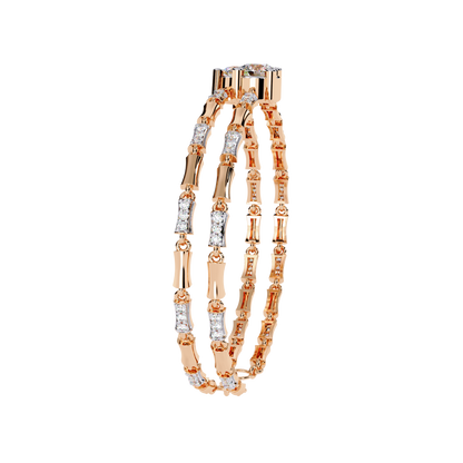 Vintage 2.21Ct Round Cut Diamond Prong Set Elegant Cluster Dainty Wedding Bracelet For Women's - HIGHCARAT DIAMONDS