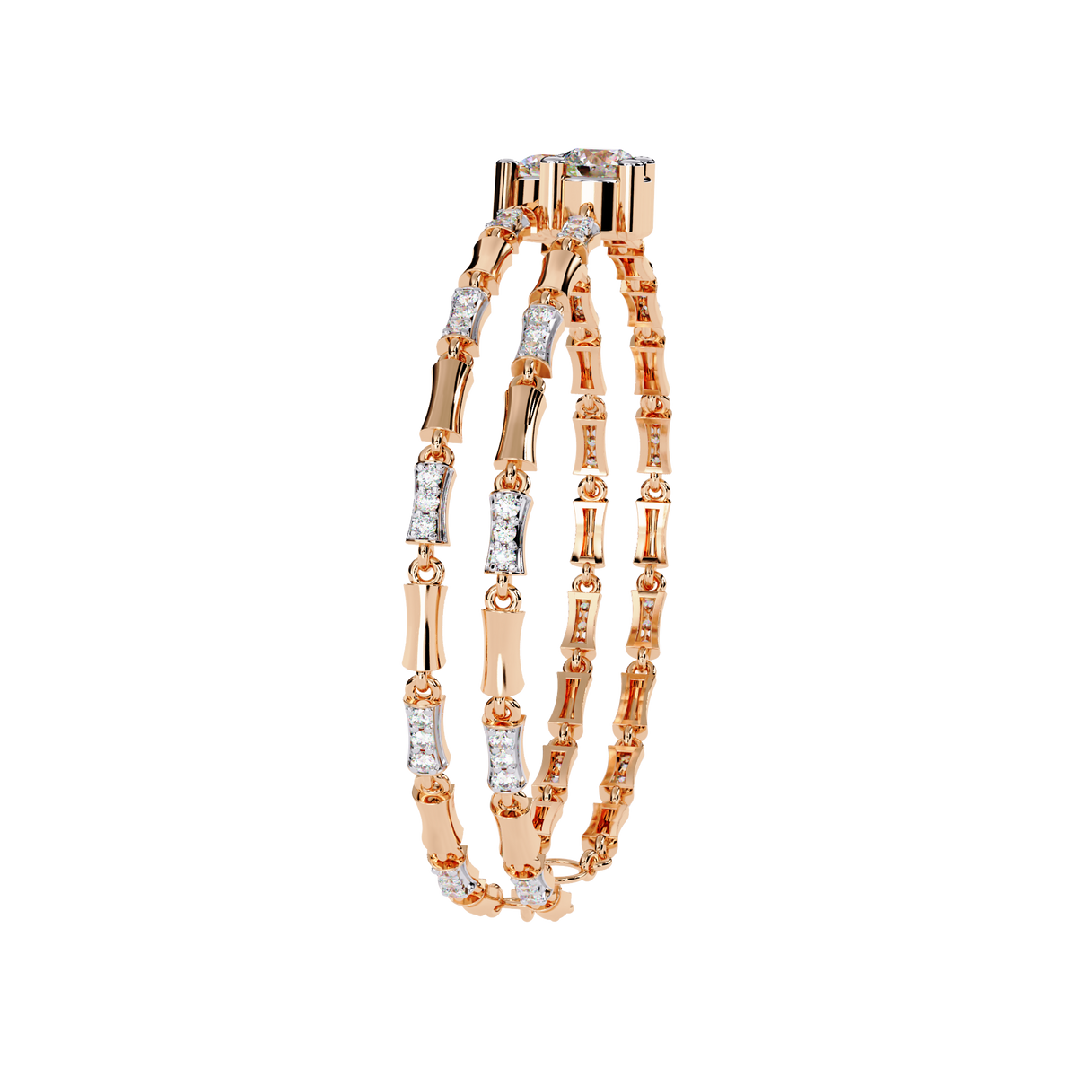 Vintage 2.21Ct Round Cut Diamond Prong Set Elegant Cluster Dainty Wedding Bracelet For Women's - HIGHCARAT DIAMONDS