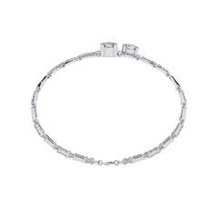 Vintage 2.21Ct Round Cut Diamond Prong Set Elegant Cluster Dainty Wedding Bracelet For Women's - HIGHCARAT DIAMONDS