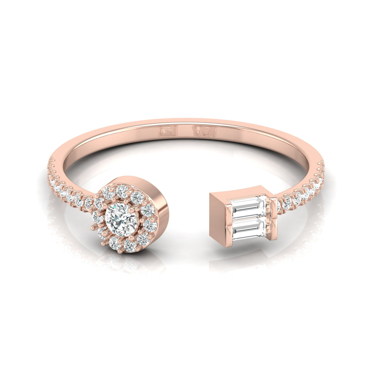 Round Cut Lab Diamond Toi et Moi Ring - HIGHCARAT DIAMONDS