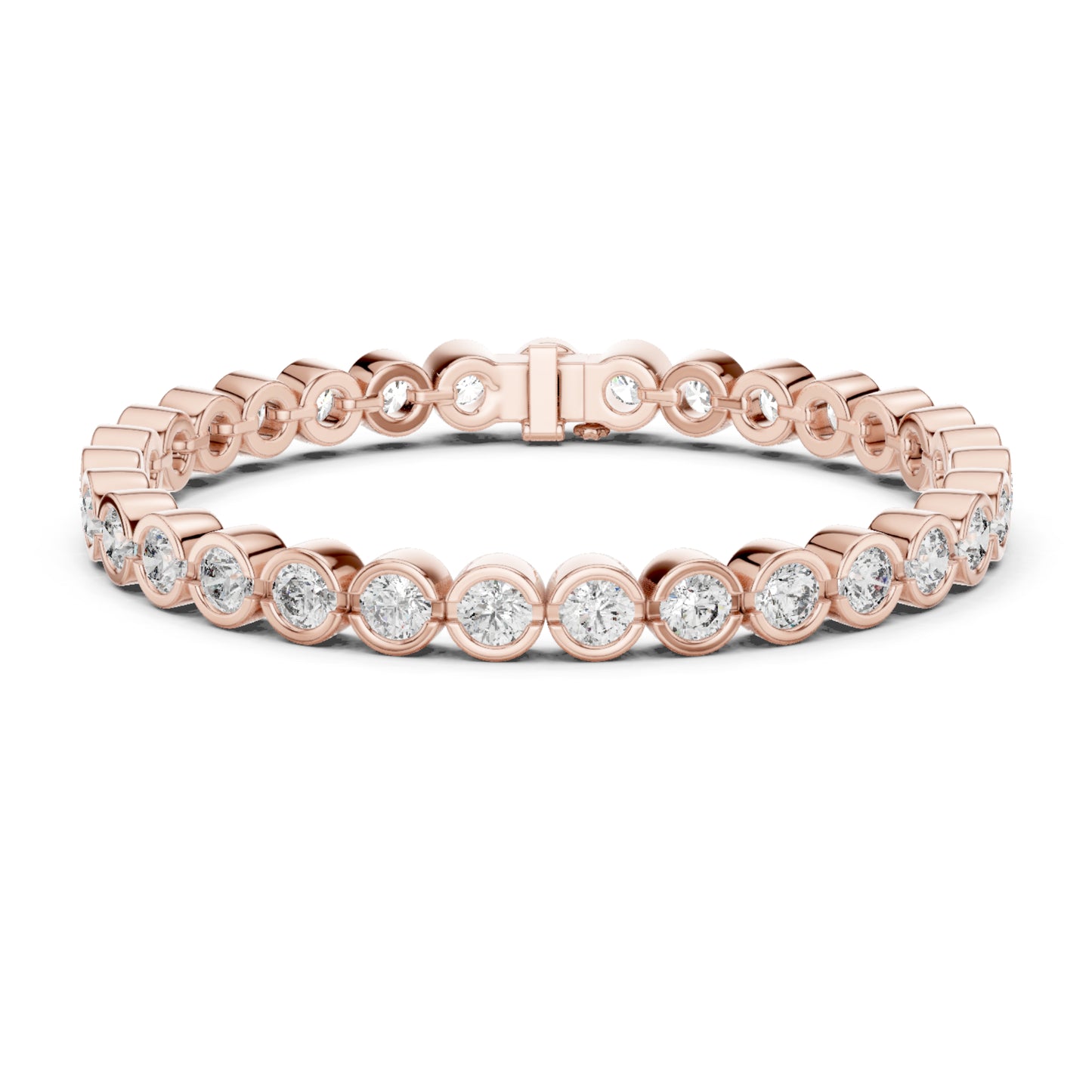 9.30 Ct Round Cut Top Grade Diamond Antique Delicate Vintage Sparkling Bezel Set Bridesmaid Tennis Bracelet - HIGHCARAT DIAMONDS
