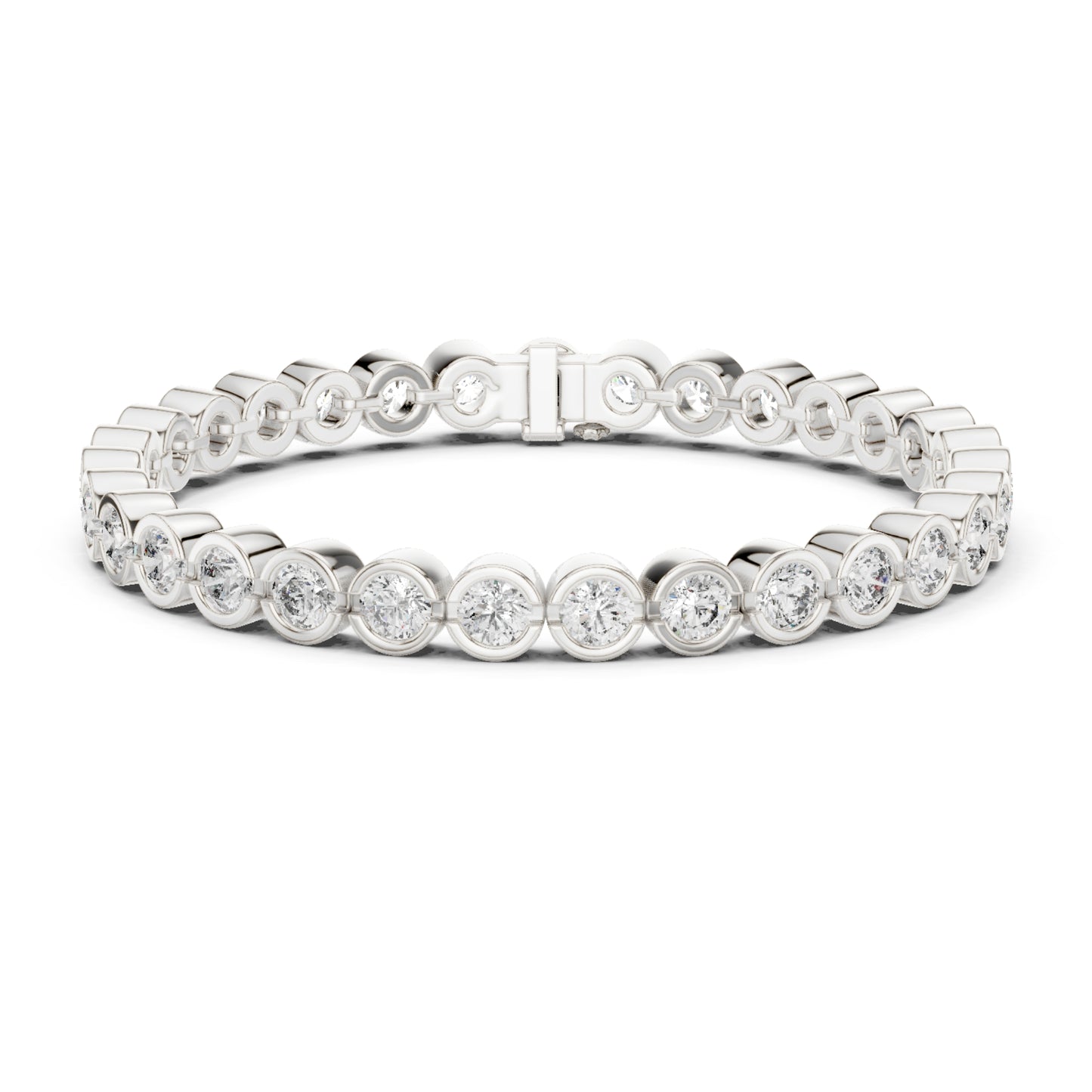 9.30 Ct Round Cut Top Grade Diamond Antique Delicate Vintage Sparkling Bezel Set Bridesmaid Tennis Bracelet - HIGHCARAT DIAMONDS