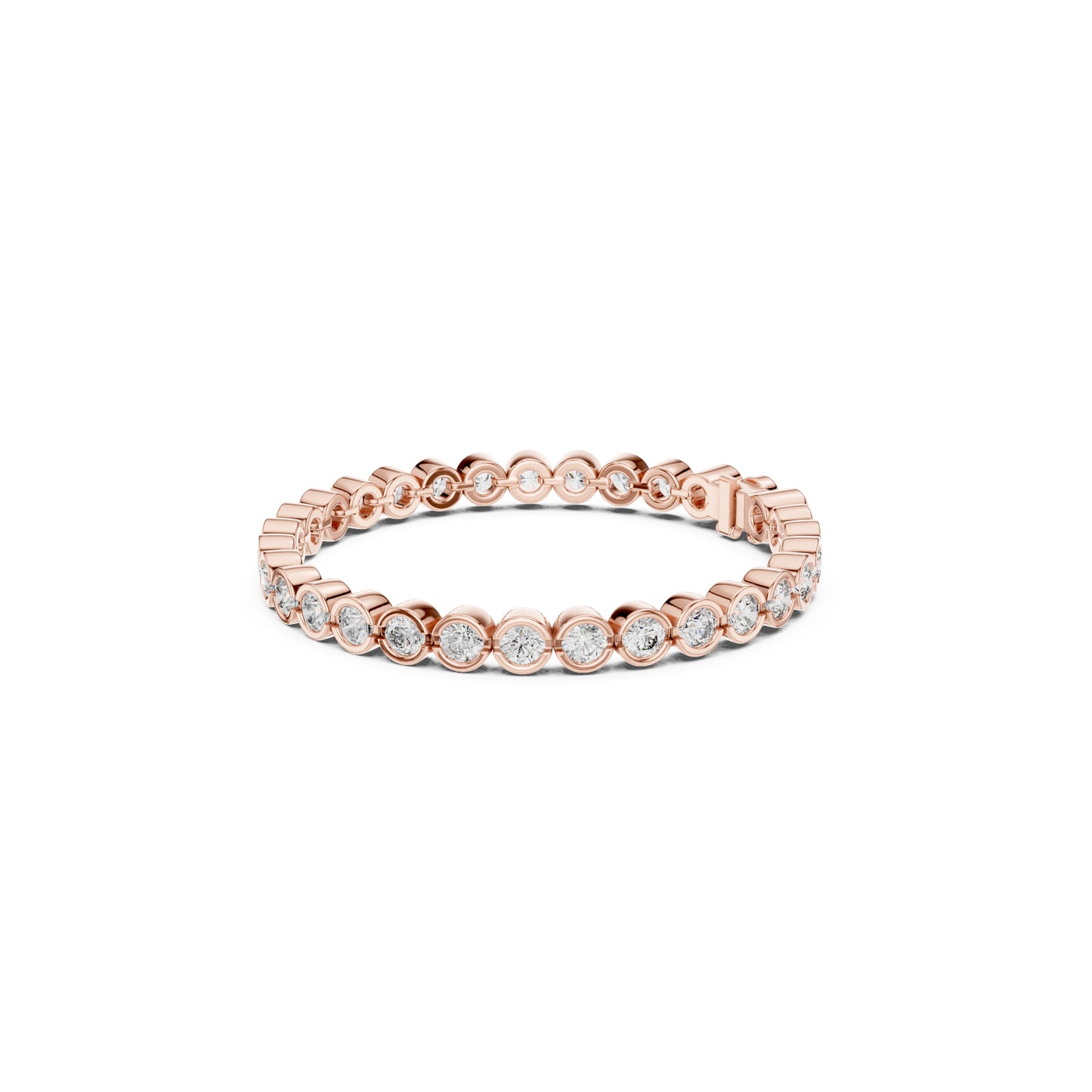 9.30 Ct Round Cut Top Grade Diamond Antique Delicate Vintage Sparkling Bezel Set Bridesmaid Tennis Bracelet - HIGHCARAT DIAMONDS