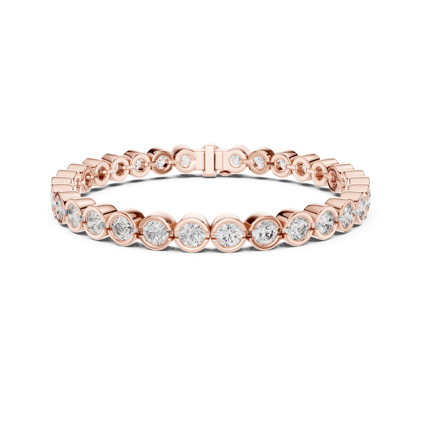 9.30 Ct Round Cut Top Grade Diamond Antique Delicate Vintage Sparkling Bezel Set Bridesmaid Tennis Bracelet - HIGHCARAT DIAMONDS