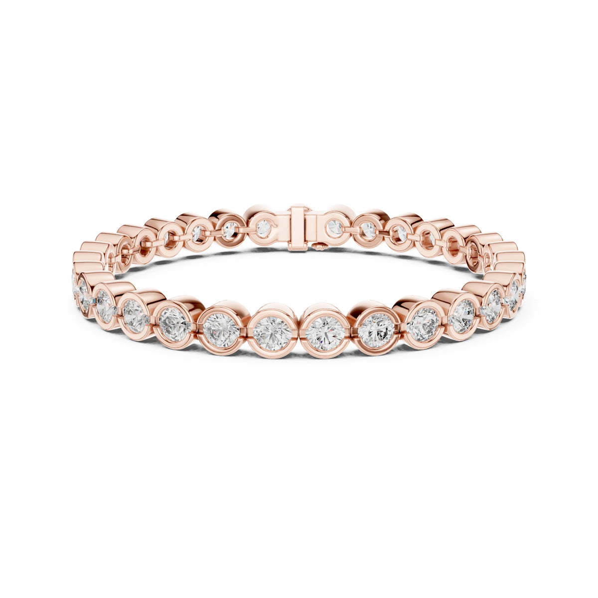 9.30 Ct Round Cut Top Grade Diamond Antique Delicate Vintage Sparkling Bezel Set Bridesmaid Tennis Bracelet - HIGHCARAT DIAMONDS