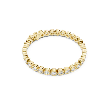9.30 Ct Round Cut Top Grade Diamond Antique Delicate Vintage Sparkling Bezel Set Bridesmaid Tennis Bracelet - HIGHCARAT DIAMONDS