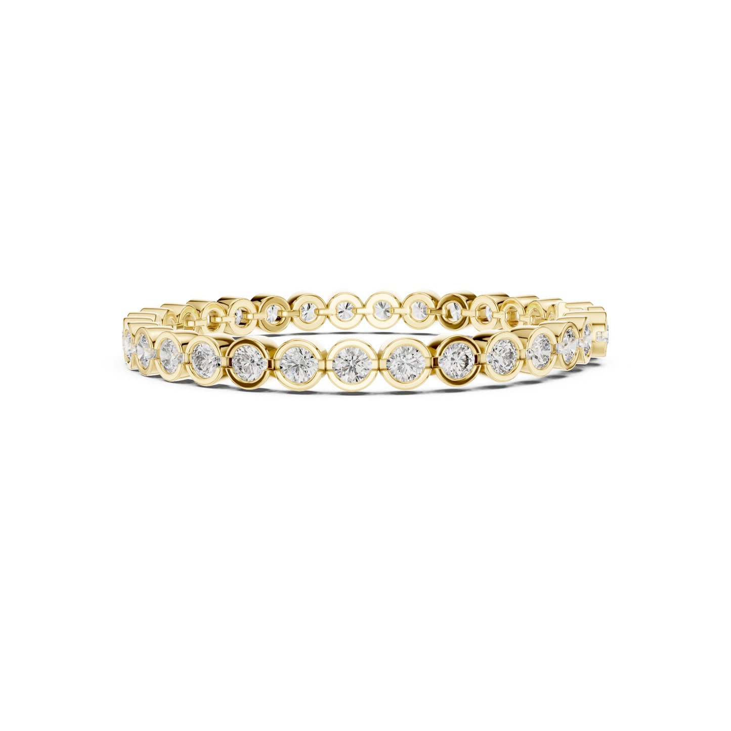 9.30 Ct Round Cut Top Grade Diamond Antique Delicate Vintage Sparkling Bezel Set Bridesmaid Tennis Bracelet - HIGHCARAT DIAMONDS