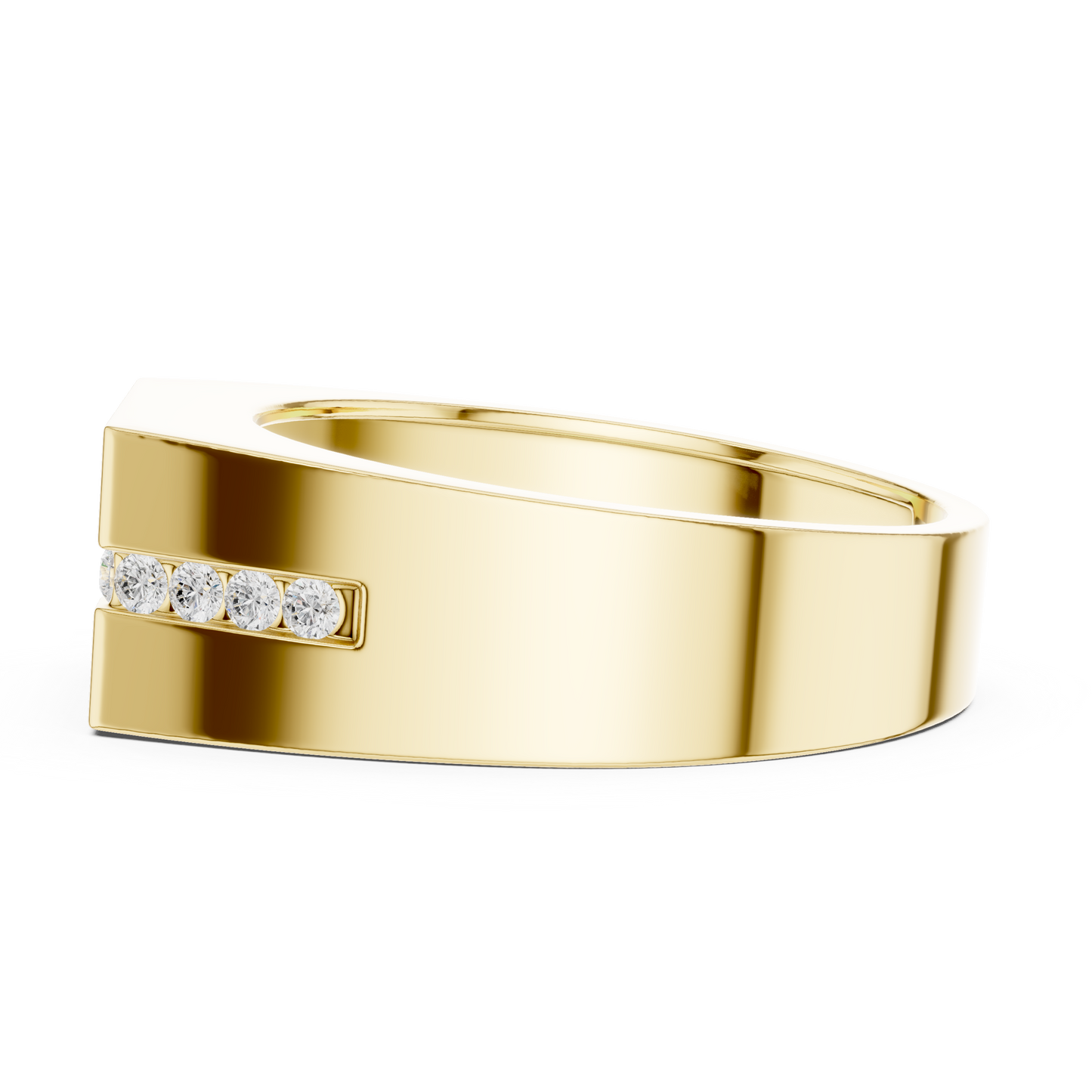 Round Shape Natural Diamond Unique Type 14k Solid Rose Gold Men's Diamond Ring Daily wear - HIGHCARAT DIAMONDS