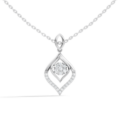 Minimalist Round Diamond Necklace Pendant Vintage 14K Solid Yellow Gold Jewelry Gift For Her - HIGHCARAT DIAMONDS
