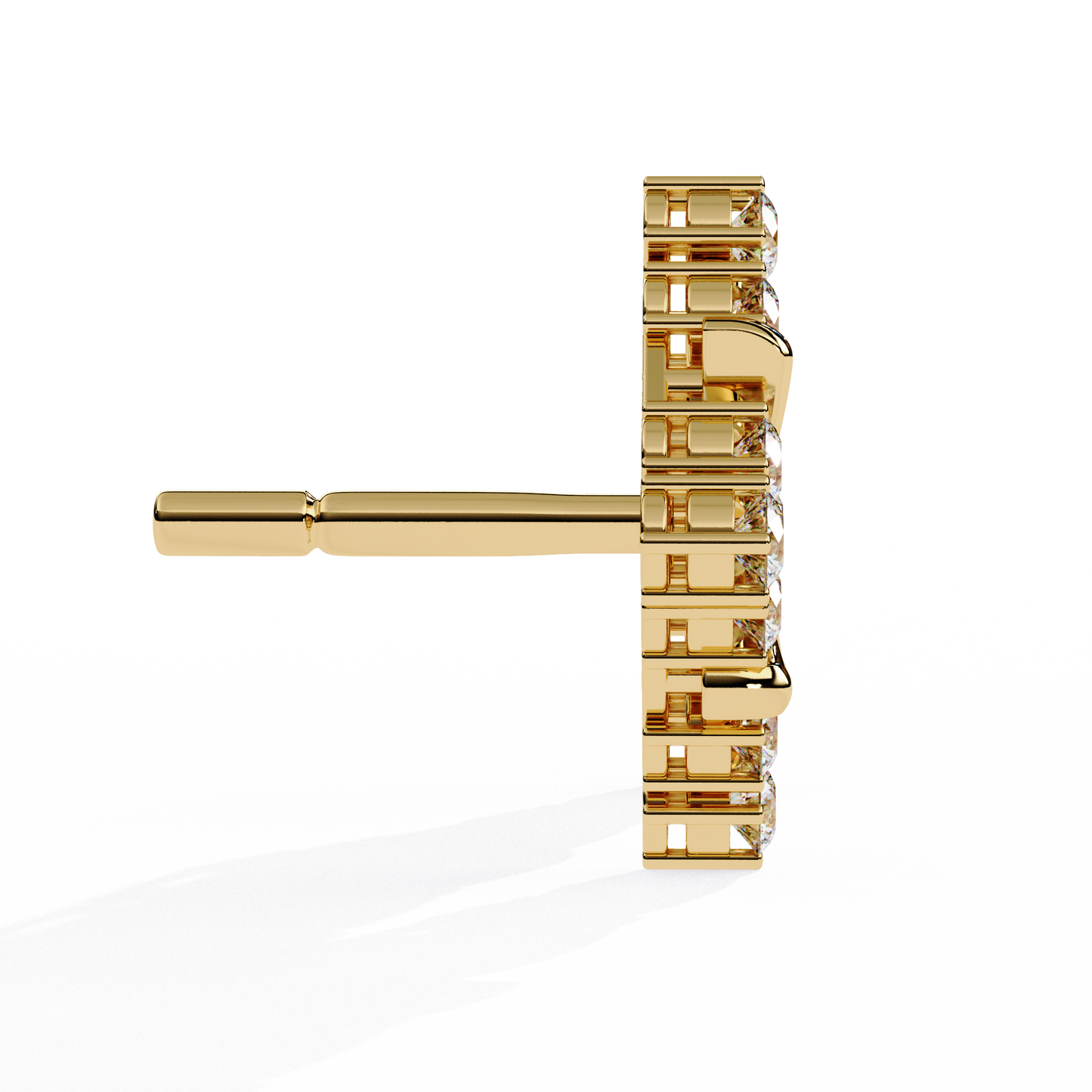 Round Cut Lab Grown Diamond Antique Delicate Cluster Dainty Elegant Party Wear Stud Earring For Women's - HIGHCARAT DIAMONDS