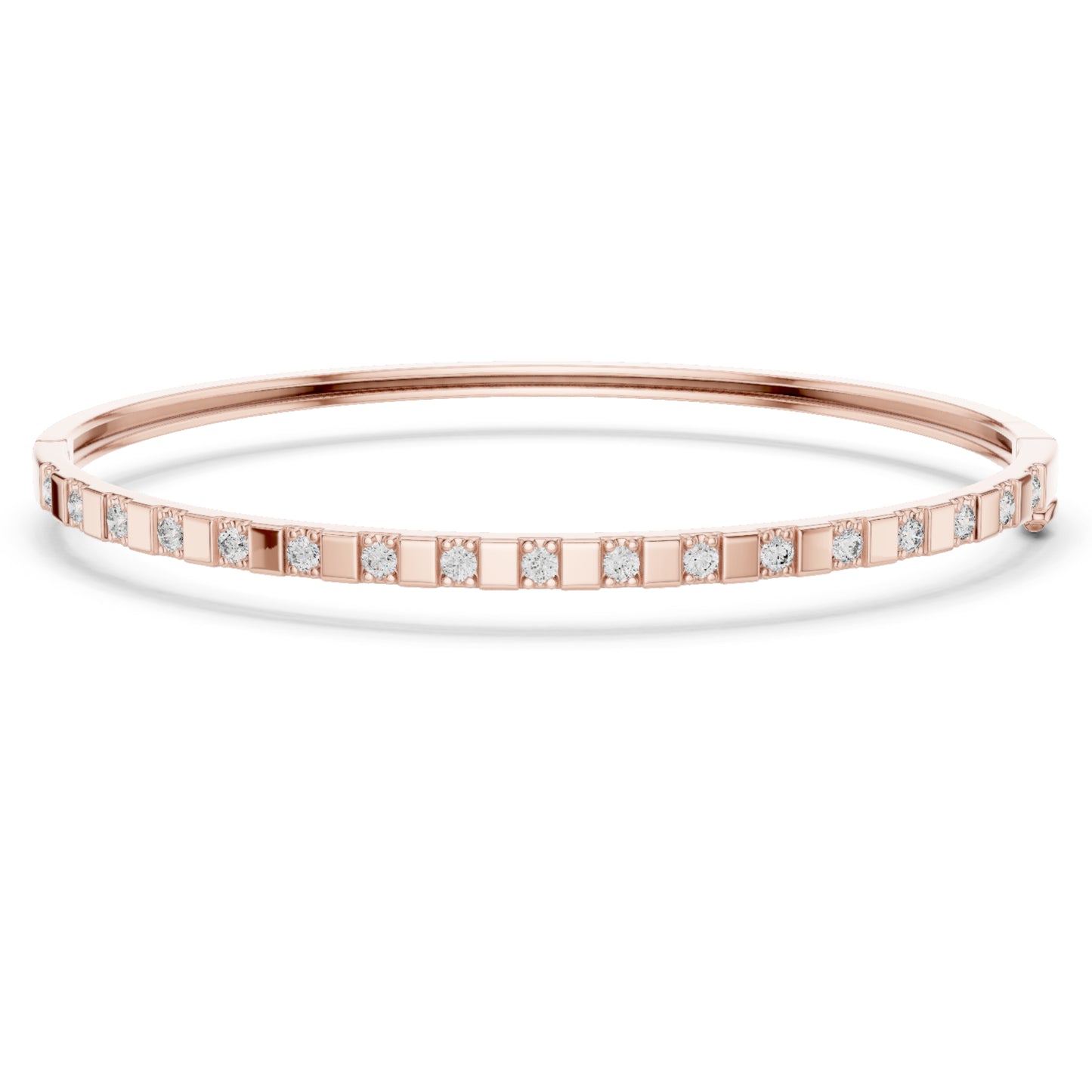 Colorless Round Cut Art Deco Cluster Vintage Party Wear Diamond Bangle Bracelets Gift For Women's - HIGHCARAT DIAMONDS