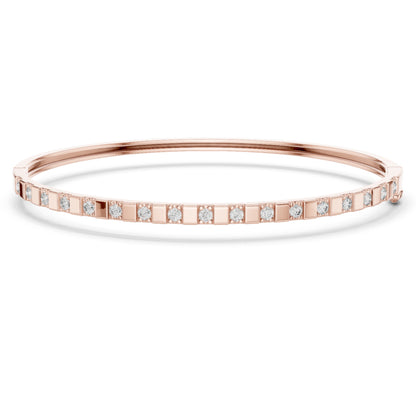 Colorless Round Cut Art Deco Cluster Vintage Party Wear Diamond Bangle Bracelets Gift For Women's - HIGHCARAT DIAMONDS