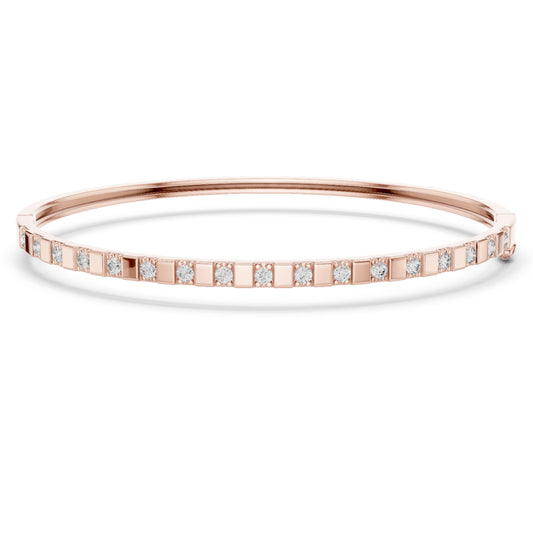 Colorless Round Cut Art Deco Cluster Vintage Party Wear Diamond Bangle Bracelets Gift For Women's - HIGHCARAT DIAMONDS