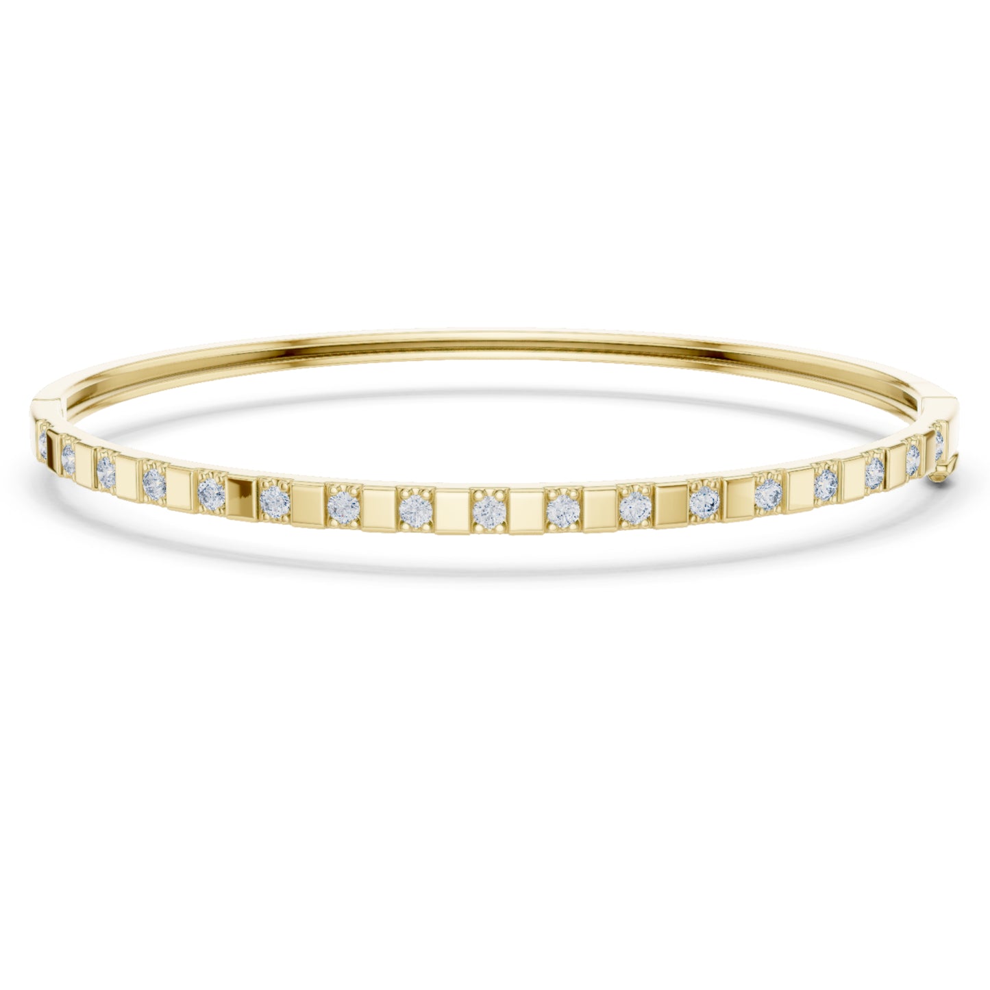 Colorless Round Cut Art Deco Cluster Vintage Party Wear Diamond Bangle Bracelets Gift For Women's - HIGHCARAT DIAMONDS