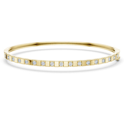 Colorless Round Cut Art Deco Cluster Vintage Party Wear Diamond Bangle Bracelets Gift For Women's - HIGHCARAT DIAMONDS