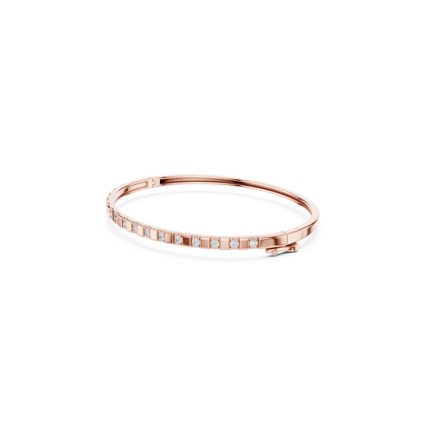 Colorless Round Cut Art Deco Cluster Vintage Party Wear Diamond Bangle Bracelets Gift For Women's - HIGHCARAT DIAMONDS
