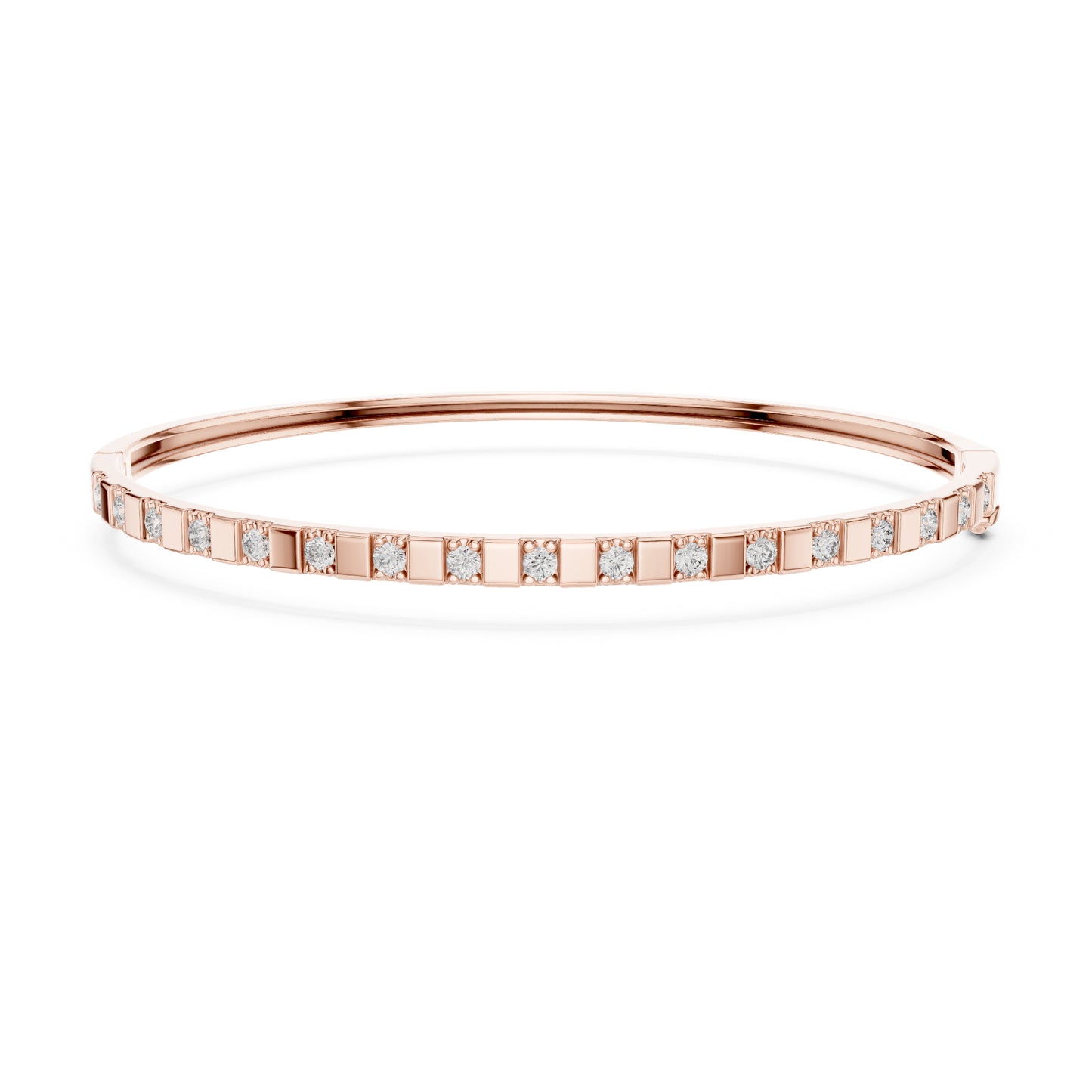 Colorless Round Cut Art Deco Cluster Vintage Party Wear Diamond Bangle Bracelets Gift For Women's - HIGHCARAT DIAMONDS