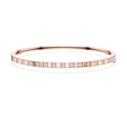Colorless Round Cut Art Deco Cluster Vintage Party Wear Diamond Bangle Bracelets Gift For Women's - HIGHCARAT DIAMONDS