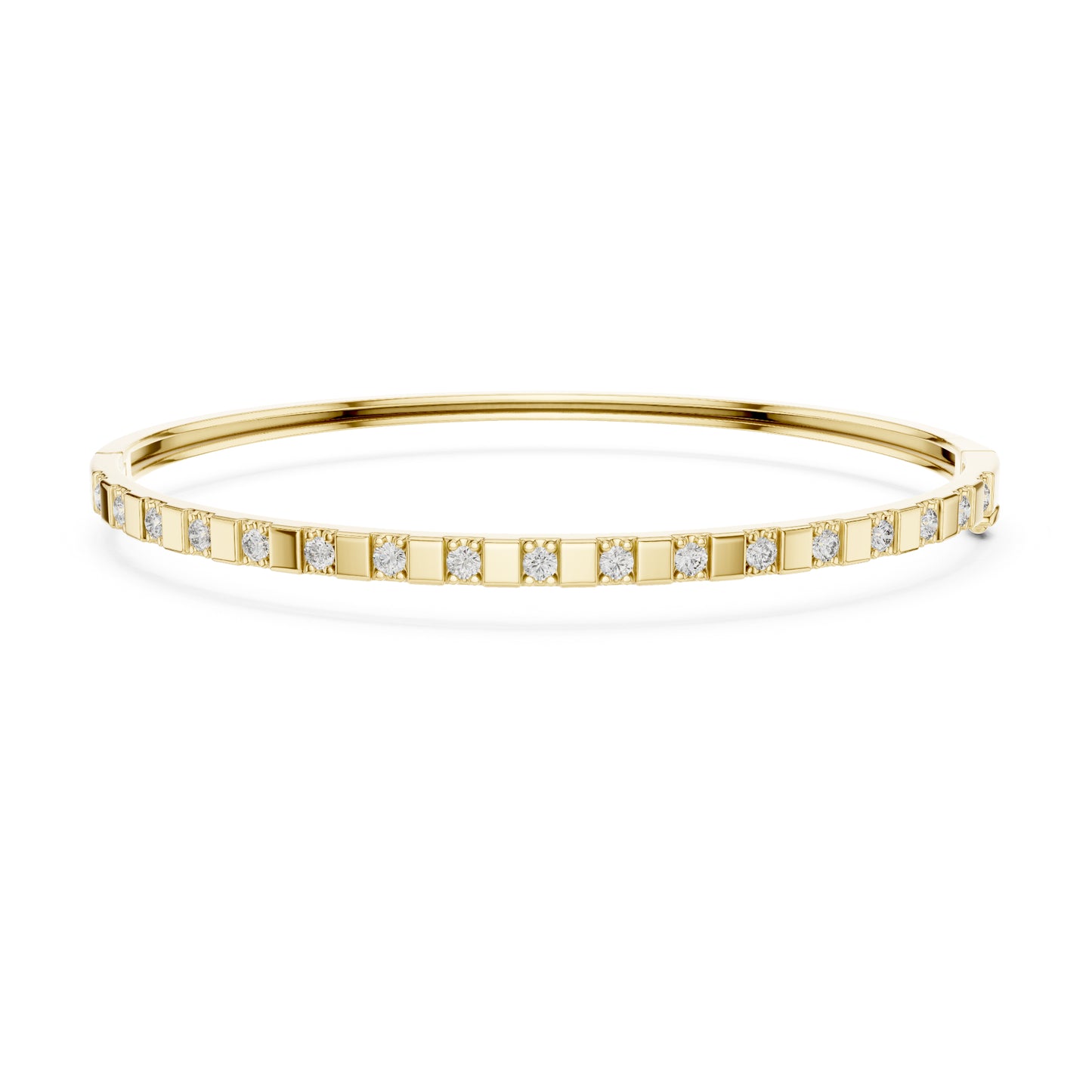 Colorless Round Cut Art Deco Cluster Vintage Party Wear Diamond Bangle Bracelets Gift For Women's - HIGHCARAT DIAMONDS