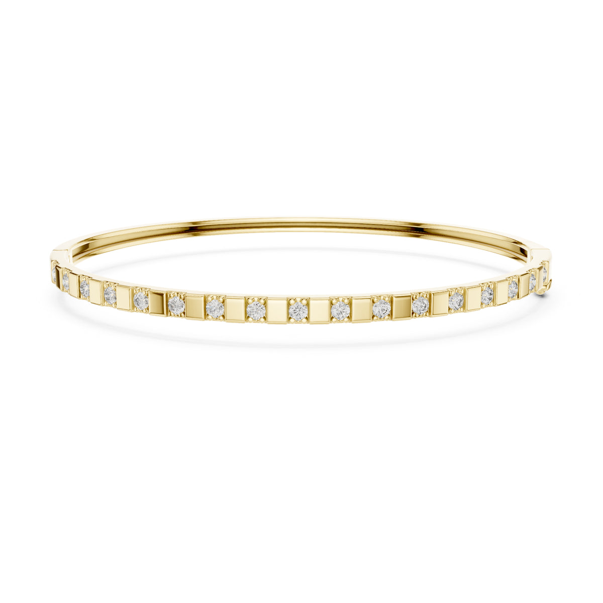 Colorless Round Cut Art Deco Cluster Vintage Party Wear Diamond Bangle Bracelets Gift For Women's - HIGHCARAT DIAMONDS
