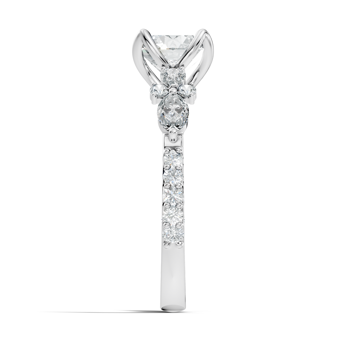 1.66CT Round, Marquise and Pear Cut Top Grade Diamond Minimalist Dainty Stunning Party Wear Ring - HIGHCARAT DIAMONDS